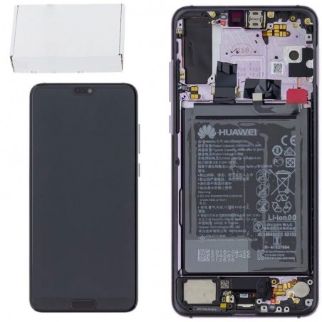 Acquista Huawei SERVICE PACK Display LCD ORIGINALE + Frame e Batteria Per P20 PRO CLT-L09 CLT-L29 TWILIGHT - 02351WTU in vendita
