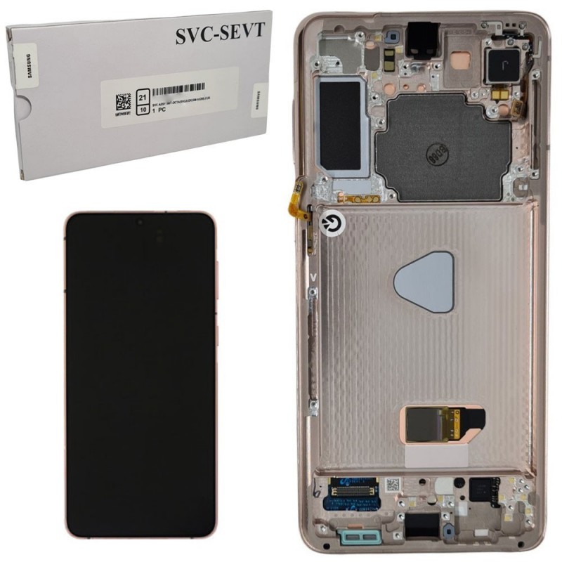 Samsung SERVICE PACK Display LCD ORIGINALE + Frame Galaxy G996 S21 Plus 5G | Viola | NO CAM