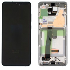 Buy Samsung Service Pack Lcd + Frame (SENZA CAMERA) Per Galaxy S20 ULTRA G988 | White online