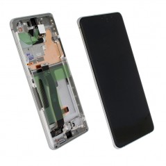 Acquista Samsung SERVICE PACK Display LCD ORIGINALE + Frame (SENZA CAMERA) Per Galaxy S20 ULTRA G988 | Bianco in vendita
