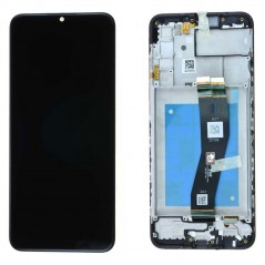 Samsung SERVICE PACK Display LCD ORIGINALE + Frame Per Galaxy A03S SM-A037F (F VERSION) | Nero