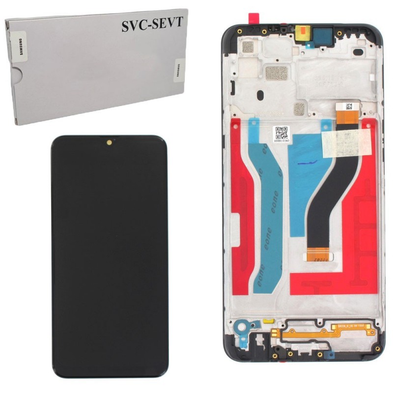 Samsung SERVICE PACK Display LCD ORIGINALE + Frame Per Galaxy A107 A10S | Nero