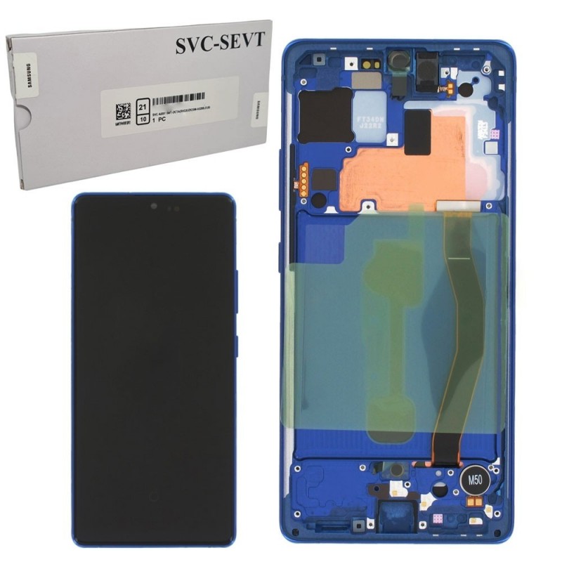 Samsung Service Pack Original LCD Display + Frame For Galaxy G770 S10 LITE | Blue