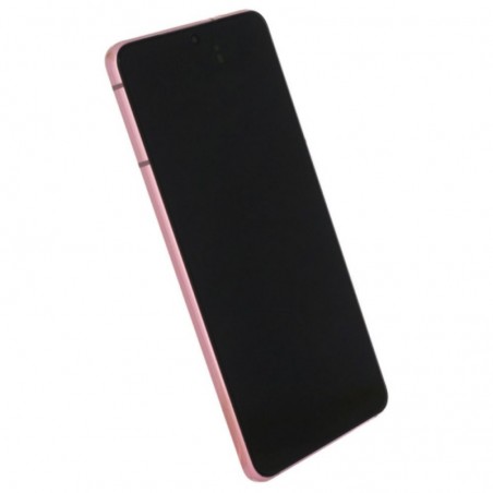 Samsung SERVICE PACK Display LCD ORIGINALE + Frame Per Galaxy G991 S21 5G | Phantom PINK | + CAMERA