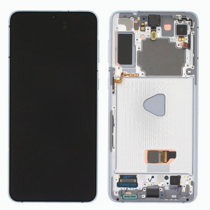 Samsung Service Pack Original LCD Display + Frame For Galaxy G996 S21 Plus 5G | Silver