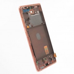 Samsung SERVICE PACK Display LCD ORIGINALE + Frame Per Galaxy S20 FE 5G G781 | Cloud Orange Arancione
