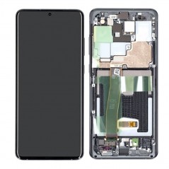 Acquista Samsung SERVICE PACK Display LCD ORIGINALE + Frame (CON CAMERA) Per Galaxy S20 ULTRA G988 | Cosmic Gray in vendita