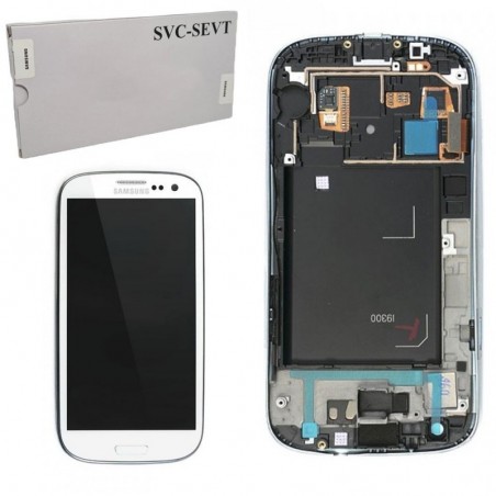 Compra Samsung SERVICE PACK Display LCD ORIGINALE + Frame Per Galaxy S3 GT-I9300 | Bianco online