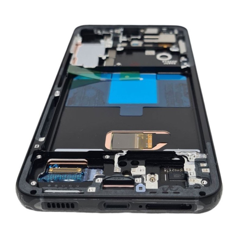 Samsung SERVICE PACK Display LCD ORIGINALE + Frame Per Galaxy S901 S22 5G | Graphite Gray