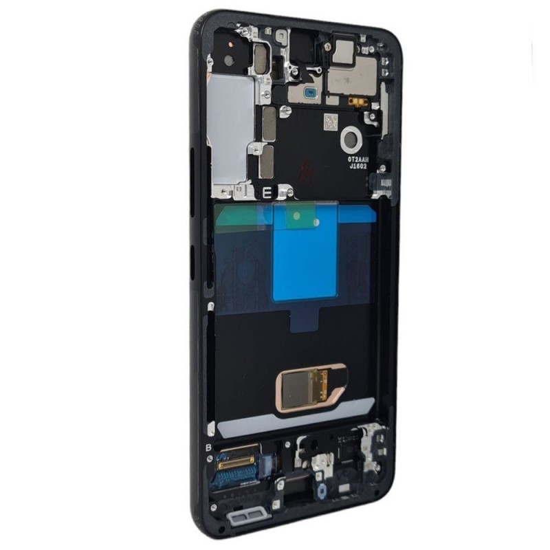 Samsung SERVICE PACK Display LCD ORIGINALE + Frame Per Galaxy S901 S22 5G | Graphite Gray