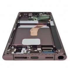 Scopri Samsung SERVICE PACK Display LCD ORIGINALE + Frame Per Galaxy S908 S22 Ultra 5G | Burgundy in dettaglio