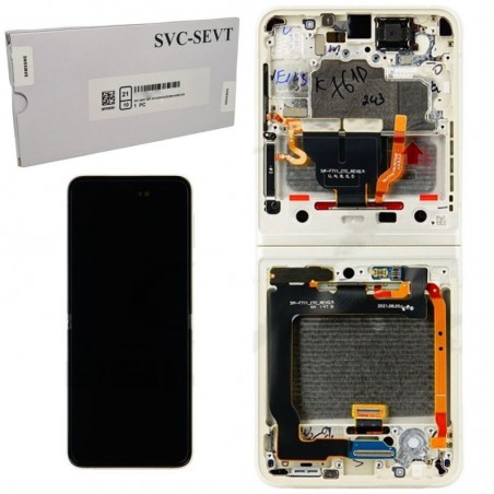 Acquista Samsung SERVICE PACK Display LCD ORIGINALE + Frame Per Galaxy Z Flip 3 5g SM-F711 NO CAM | Brown su Smartness