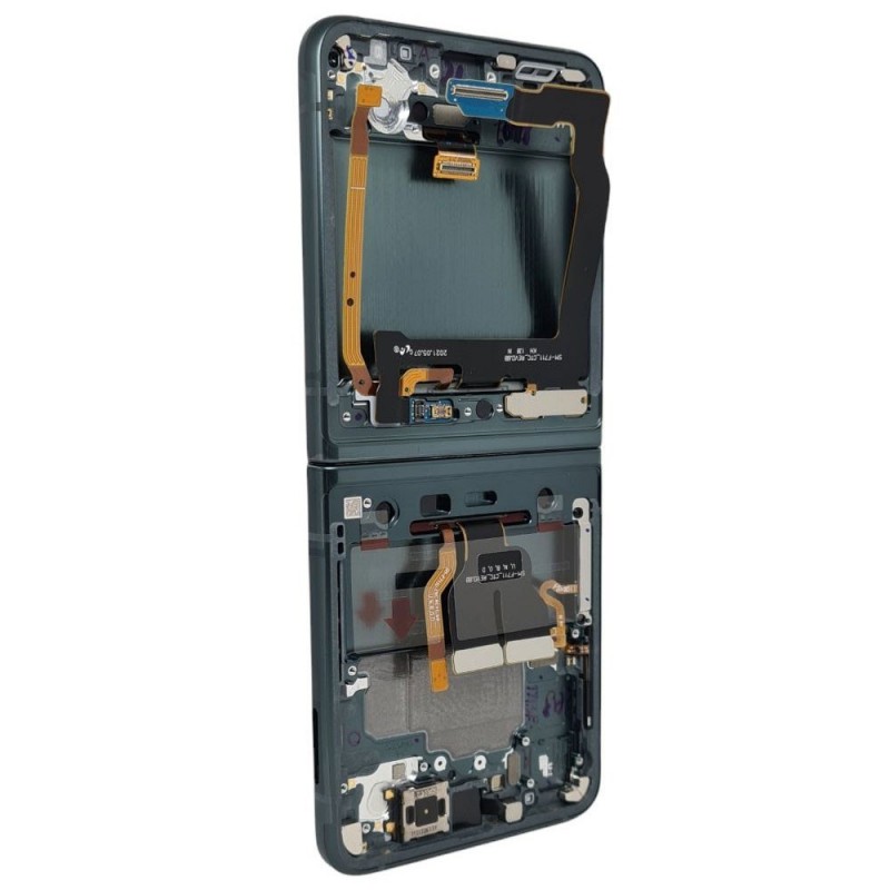 Samsung Service Pack Original LCD Display + Frame For Galaxy Z Flip 3 5g F711 NO CAM | Green