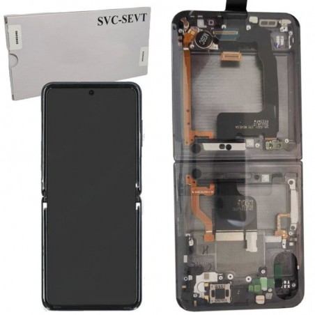 Samsung Samsung Service Pack Display LCD + Frame Per Galaxy Z Flip 4 5g SM-F721 | Nero for sale