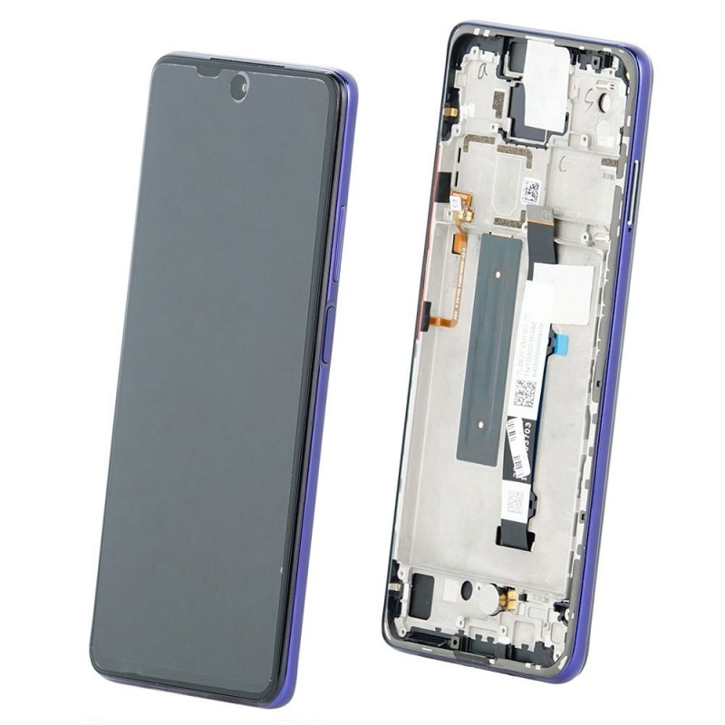 Xiaomi Service Pack Original LCD Display + Frame For MI 10T Lite M2007J17G | Blue