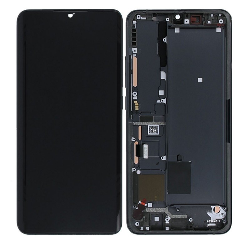 Xiaomi SERVICE PACK Display LCD ORIGINALE + Frame Per Mi Note 10 / Mi Note 10 Pro | Nero