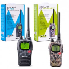 Foto di MIDLAND G9 PRO RADIO WALKIE TALKIE CON CARICATORE DA TAVOLO 4 BATTERIE 1800MAH INCLUSE - MIDLAND