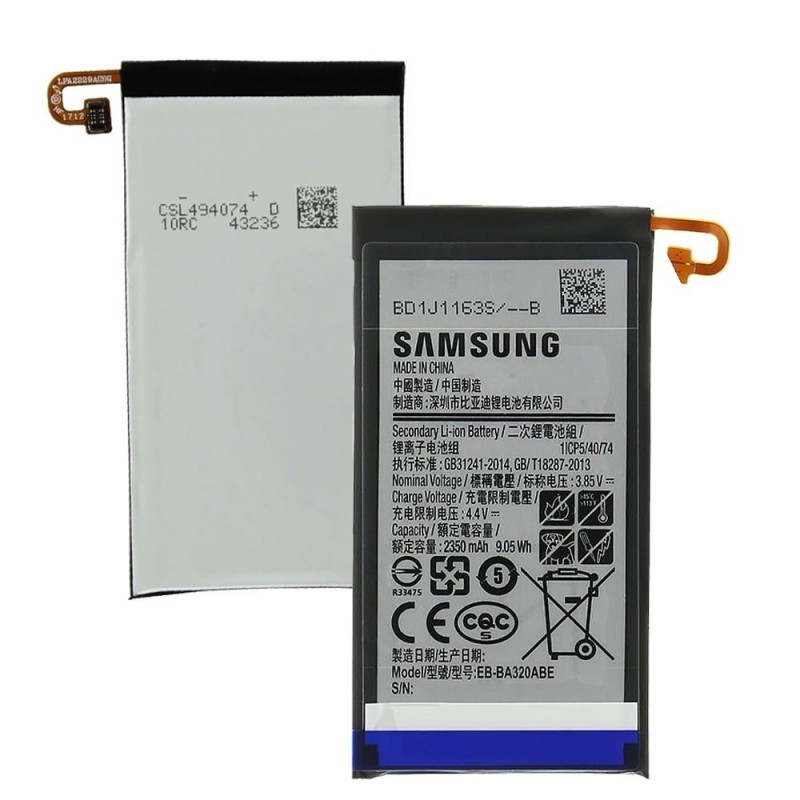 Samsung Service Pack Batteria EB-BA320ABE Originale per Galaxy A3 2017 A320