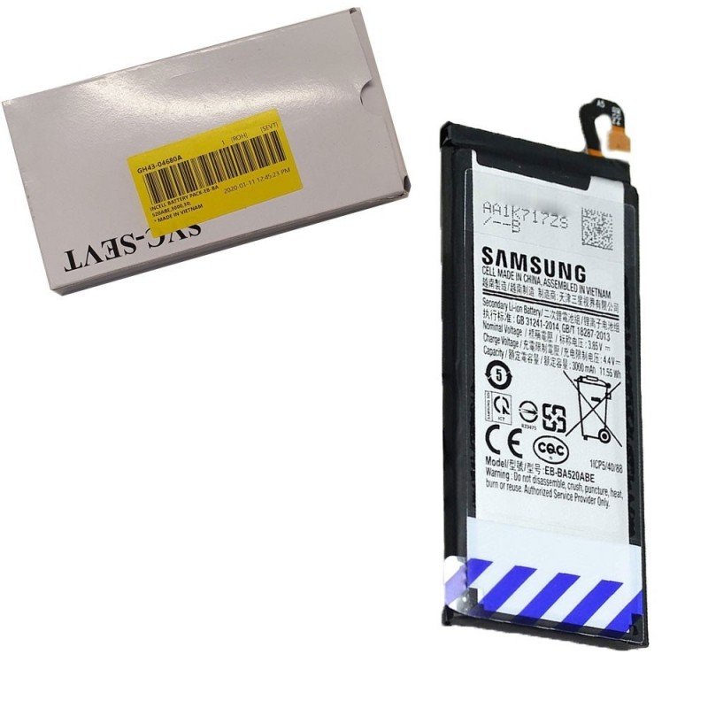Samsung Service Pack Batteria EB-BA520ABE Originale per Galaxy A5 2017 A520