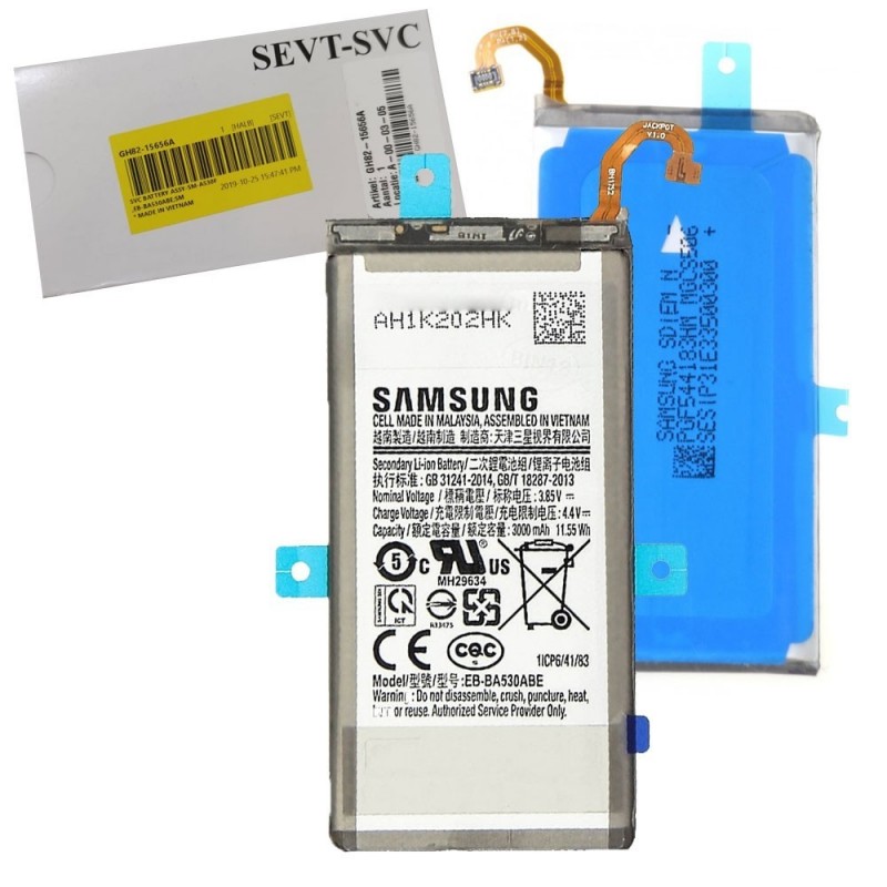Samsung Original EB-BA530ABE Battery Service Pack for Galaxy A8 2018 A530 Samsung Original EB-BA530ABE Battery Service Pack for Galaxy A8 2018 A530