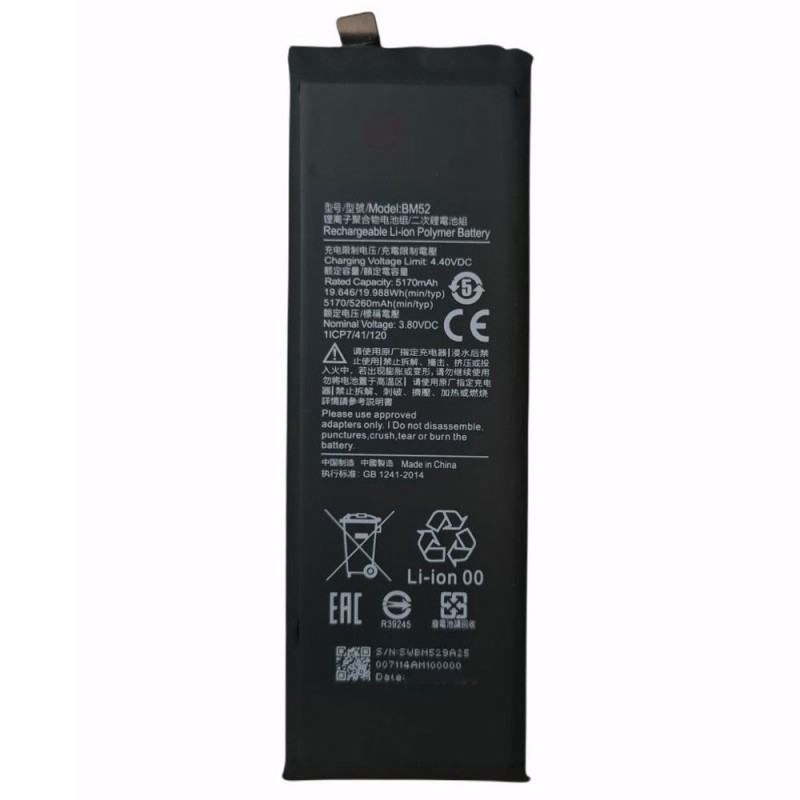 Compatible Battery BM52 forXiaomi Mi Note 10 / Mi Note 10 Pro / Mi Note 10 Lite