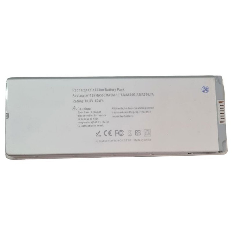 Compatible Battery for Apple Macbook 13 (2006 - 2009) A1181 A1185 | Plastic Case - 5200mAh