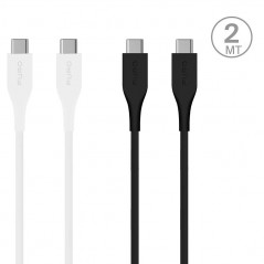 Buy Puro Cavo in TPE "Plain" da USB Type-C a Type-C 2.0 - 2mt | Nero e Bianco online