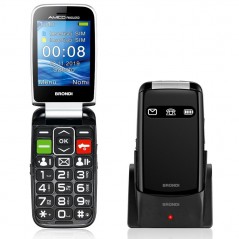Compra BRONDI Amico Favoloso Cellulare Senior DualSim GSM QUADRI Band | Nero online