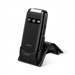 BRONDI Amico Favoloso Cellulare Senior DualSim GSM QUADRI Band | Nero