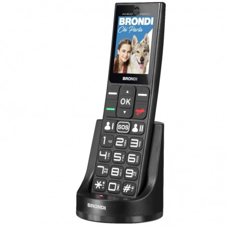 Buy Brondi Amico Fidato Cellulare Fotocamera 1,3 MP Controllo Remoto Dual SIM Nero online