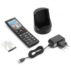 BRONDI Trusted Friend Senior Cell Phone DualSim 1.3MP Camera Remote Control | Black