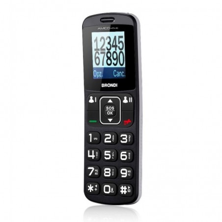 BRONDI AmicoHome Senior Cell Phone DualSim Remote Control | Black
