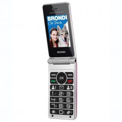 Acquista BRONDI Amico Prezioso Telefono Cellulare Senior DualSim Fotocamera 1.3 MP Controllo Remoto | Viola in vendita