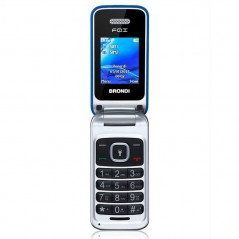 Scopri BRONDI FOX GSM Quadri Band Telefono Cellulare Dual Sim a Conchiglia Dual Sim | Blu in dettaglio