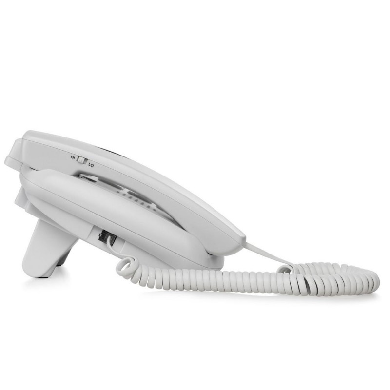 BRONDI Bravo 90 LCD Landline Phone for the Elderly, Seniors, Large Buttons, Large Display, Hands-Free Calling | White