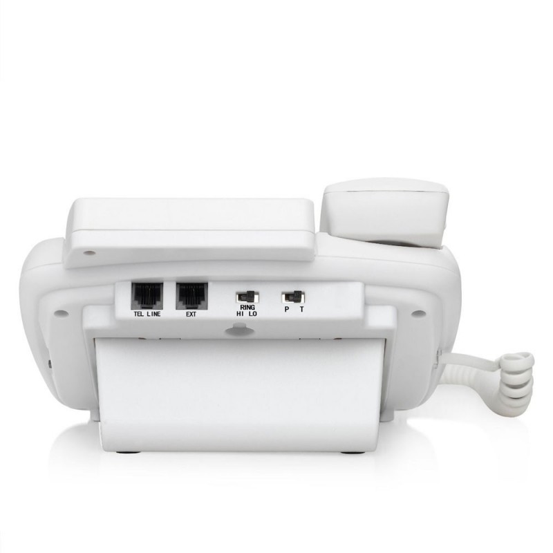 BRONDI Bravo 90 LCD Telefono Fisso per Anziani Fascia Senior Grandi Tasti Ampio Display Vivavoce | Bianco BRONDI Bravo 90 LCD Telefono Fisso per Anziani Fascia Senior Grandi Tasti Ampio Display Vivavoce | Bianco