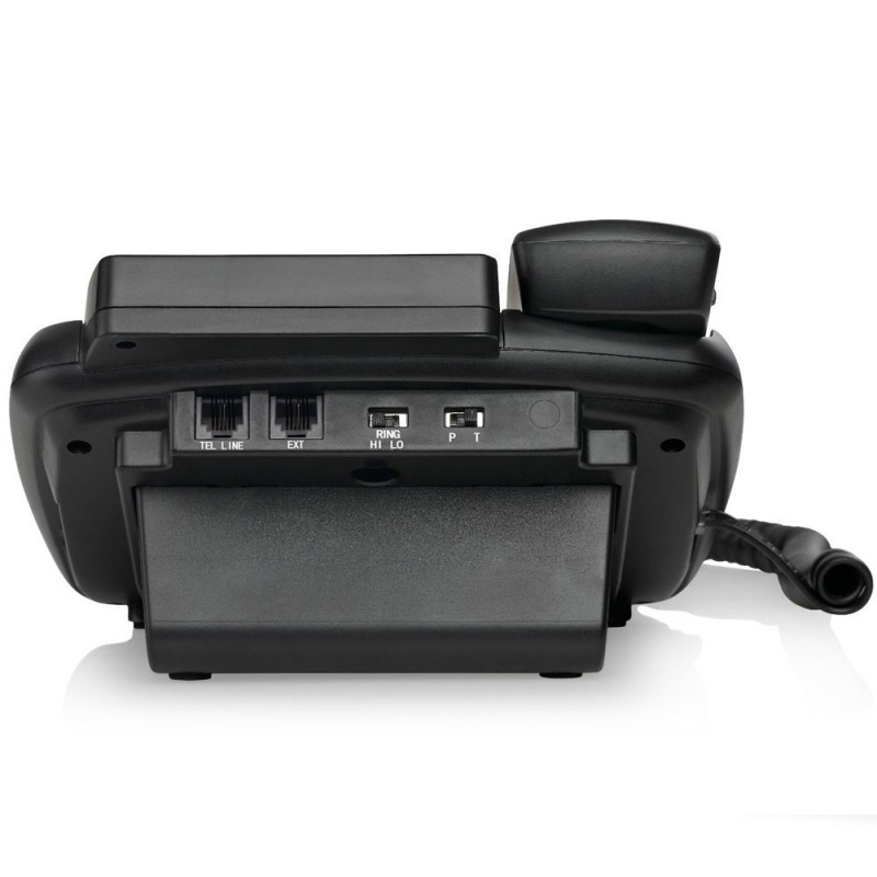 BRONDI Bravo 90 LCD Telefono Fisso per Anziani Fascia Senior Grandi Tasti Ampio Display Vivavoce | Nero