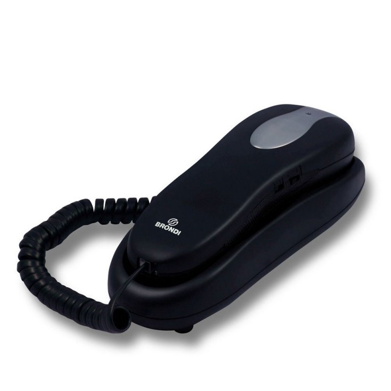 Brondi NEMO Landline Phone with Convenient Keys and 10-Number Address Book | Black Brondi NEMO Landline Phone with Convenient Keys and 10-Number Address Book | Black