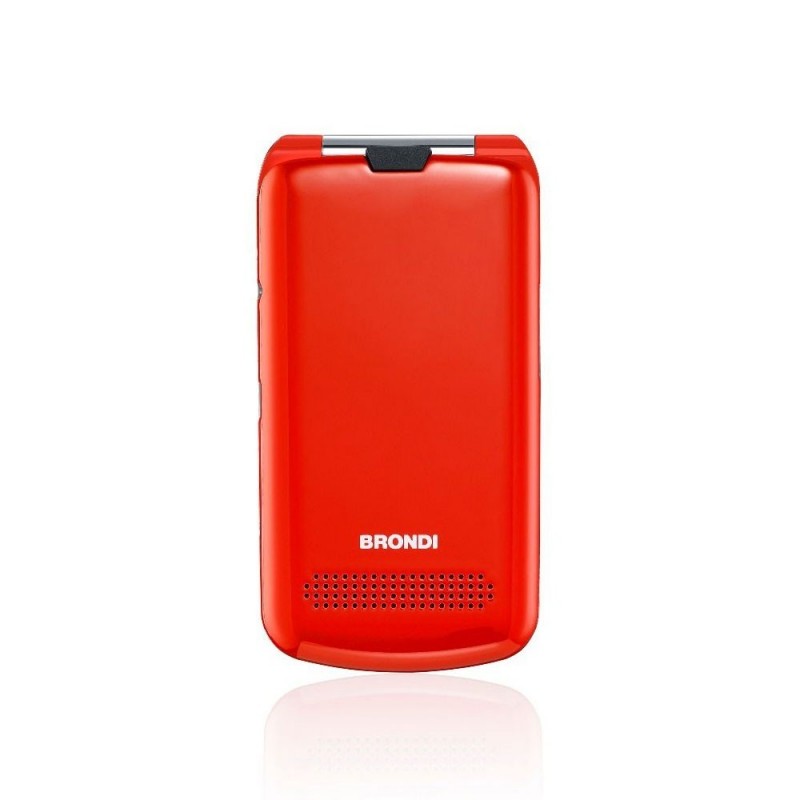 Brondi PRESIDENT Cellulare Ultra Sottile e con Icone LED sul Flip Fotocamera 1.3MP Dual Sim | Rosso Brondi PRESIDENT Cellulare Ultra Sottile e con Icone LED sul Flip Fotocamera 1.3MP Dual Sim | Rosso