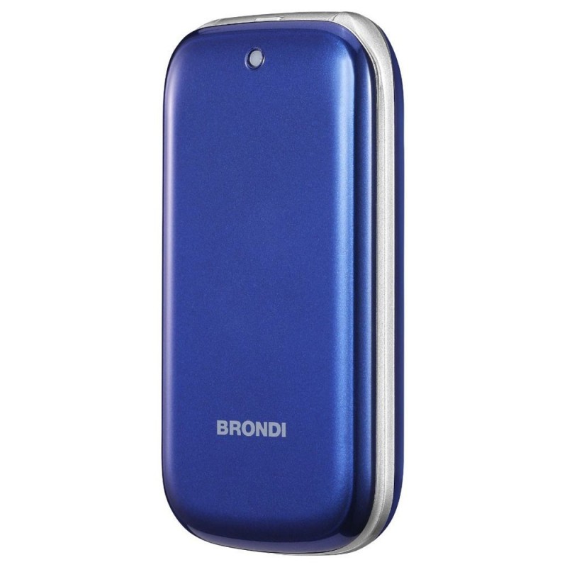 Brondi STONE+ Ultra-Thin Dual Sim Cell Phone with 1.3MP Camera and LED Flash | Blue