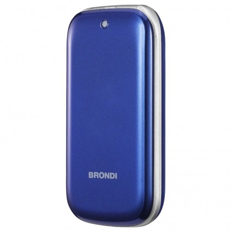 Brondi STONE+ Ultra-Thin Dual Sim Cell Phone with 1.3MP Camera and LED Flash | Blue