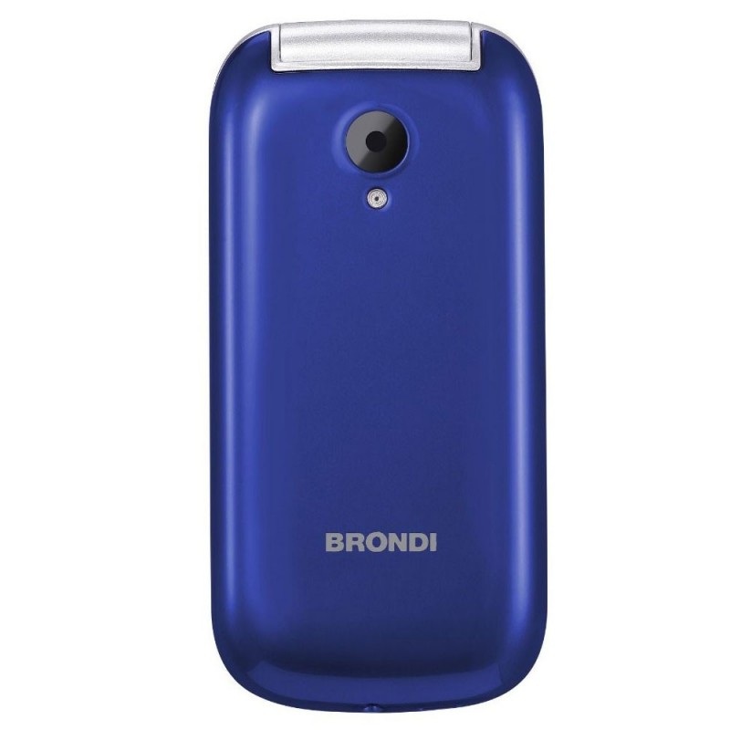 Brondi STONE+ Ultra-Thin Dual Sim Cell Phone with 1.3MP Camera and LED Flash | Blue
