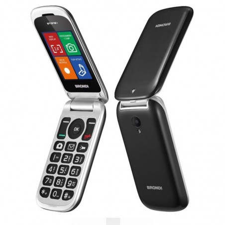 Photo of Brondi STONE+ Cellulare Ultra Sottile Dual Sim Fotocamera da 1.3Mp con LED FLASH | Nero - Brondi