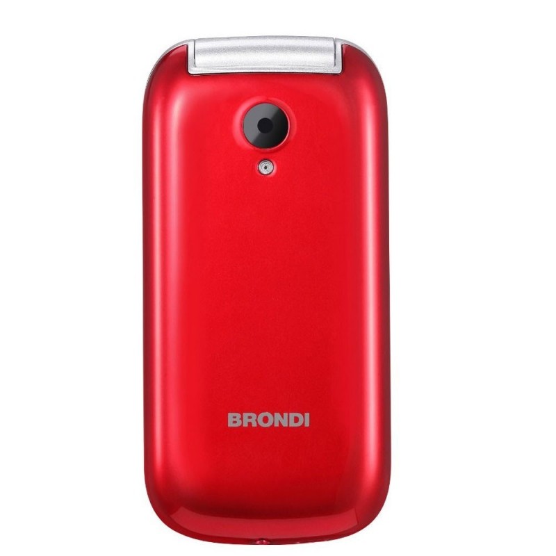 Brondi STONE+ Cellulare Ultra Sottile Dual Sim Fotocamera da 1.3Mp con LED FLASH | Rosso