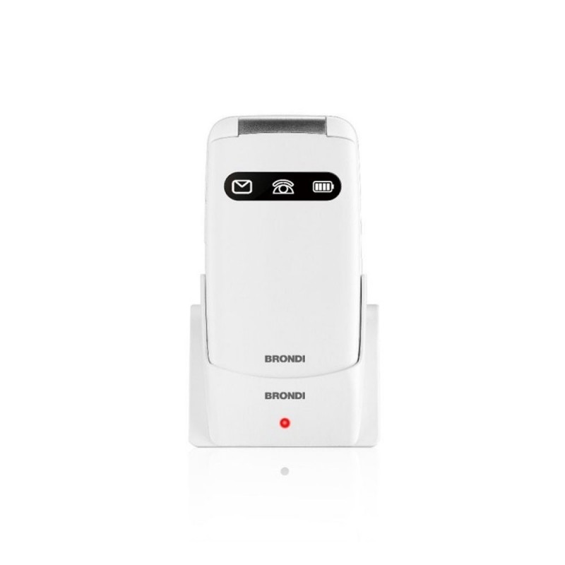 BRONDI Amico Favoloso Cellulare Senior DualSim GSM QUADRI Band | Bianco