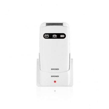 BRONDI Fabulous Friend Senior Cell Phone DualSim GSM Quad Band | White