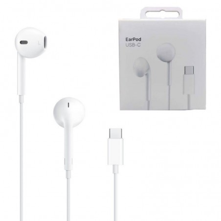 Scopri Apple Auricolari EarPods MTJY3ZM/A con telecomando e microfono (Connettore USB-C) in dettaglio