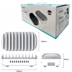 Buy ORICO Stazione di ricarica 10 posti Multifunzione USB 5V 2.4A - 120W online