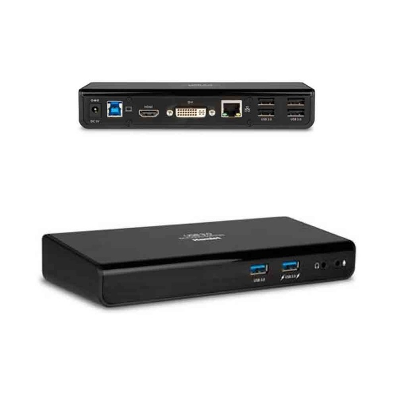 Hamlet Docking Station USB 3.0 Dual Display DVI + HDMI + Ethernet + Audio