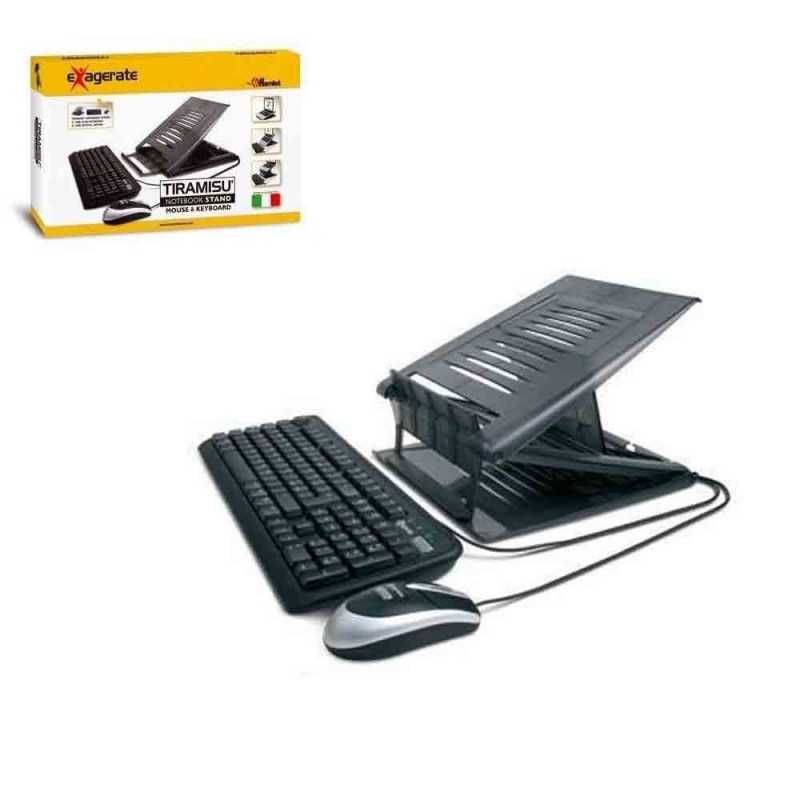 Hamlet Tiramisu Notebook Stand with Keyboard and Mouse